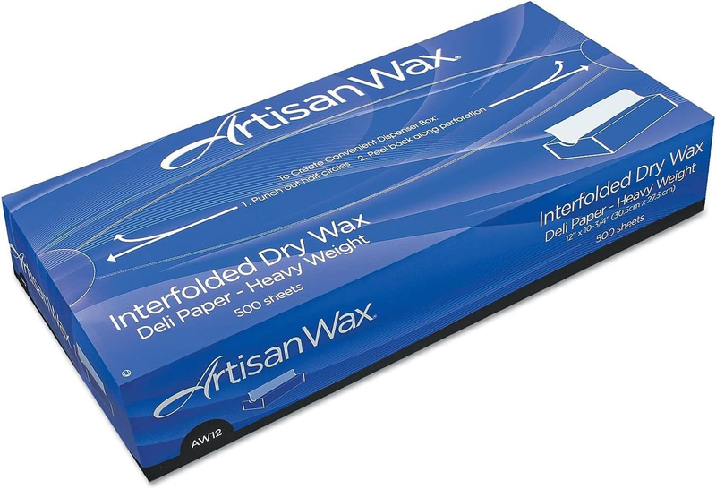 Bagcraft Artisanwax Interfolded Dry Wax Deli Paper, 10 X 10.75, White, 500/Box, 12 Boxes/Carton
