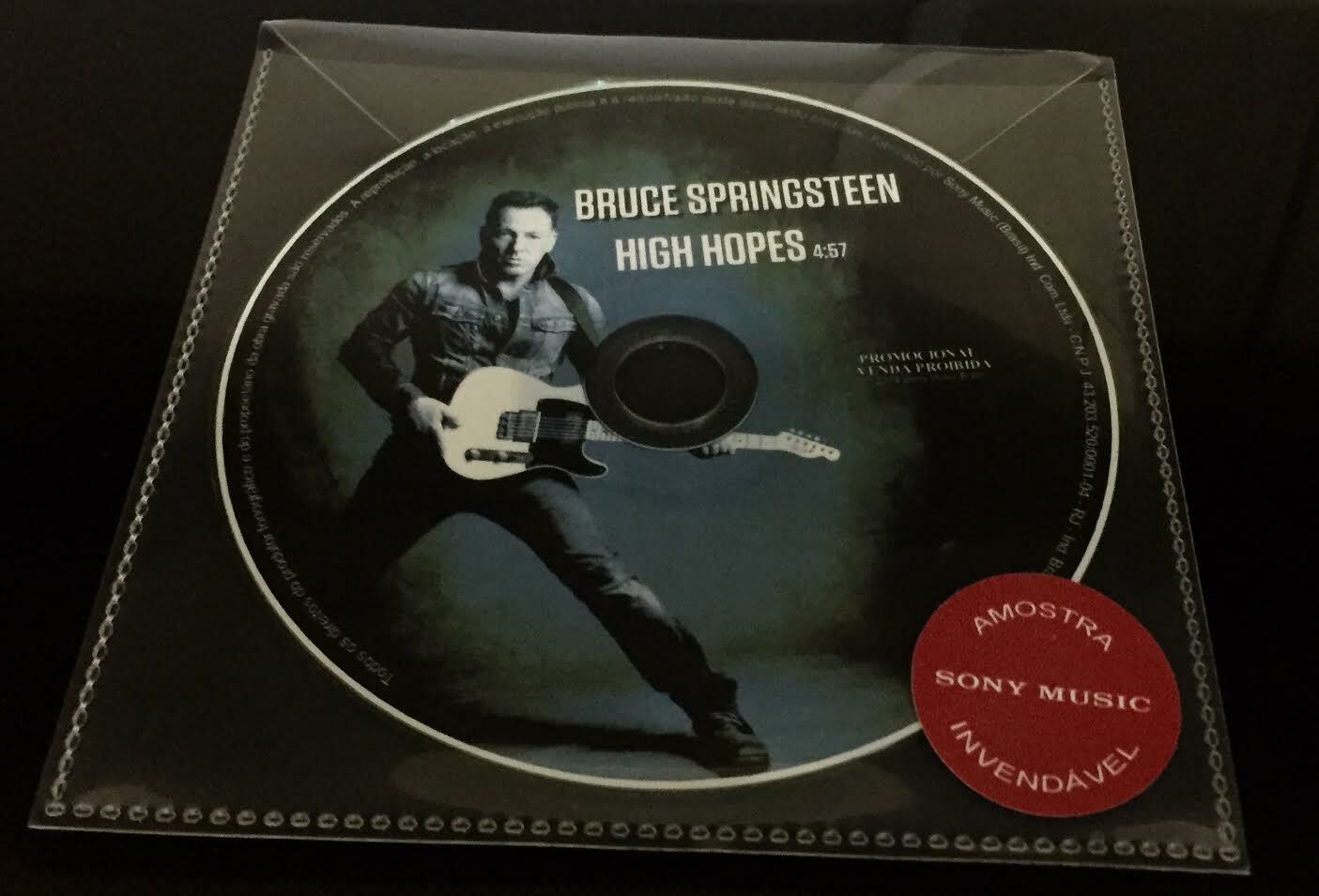 RARE BRAZIL PROMO CD SINGLE PICTURE DISC BRUCE SPRINGSTEEN