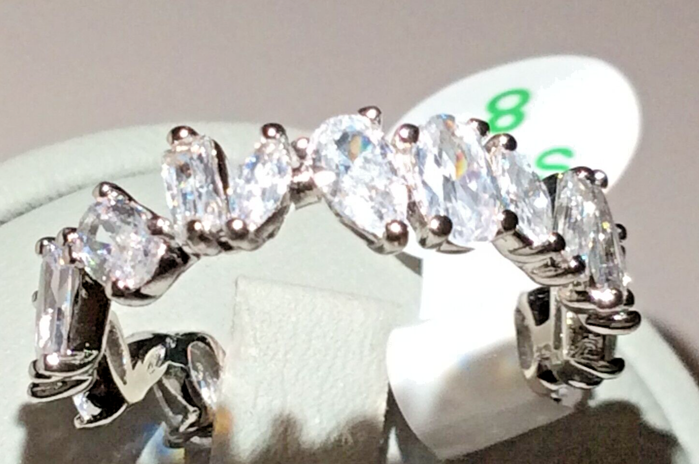 Bomb Party Midnight Wishes Cubic Zirconia Rhodium Plated