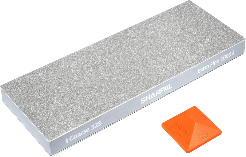 168H Large 8" x 3" Dual-Grit Diamond Sharpening Stone – Coarse 325 & Extra-Fine