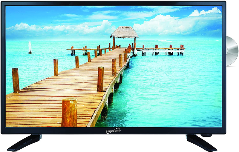 24&Prime;  12 Volt AC/DC LED HDTV with DVD Player, USB, SD Card 