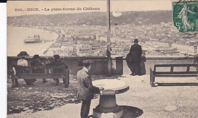 CPA NICE LA PLATE FORME DU CHATEAU
