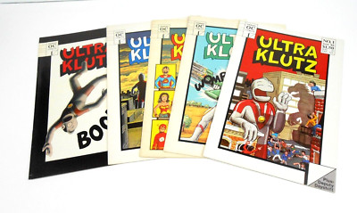 Ultra Klutz #1-5 Jeff Nicholson Black/White 1986 Onward Comics Independent FN/VF