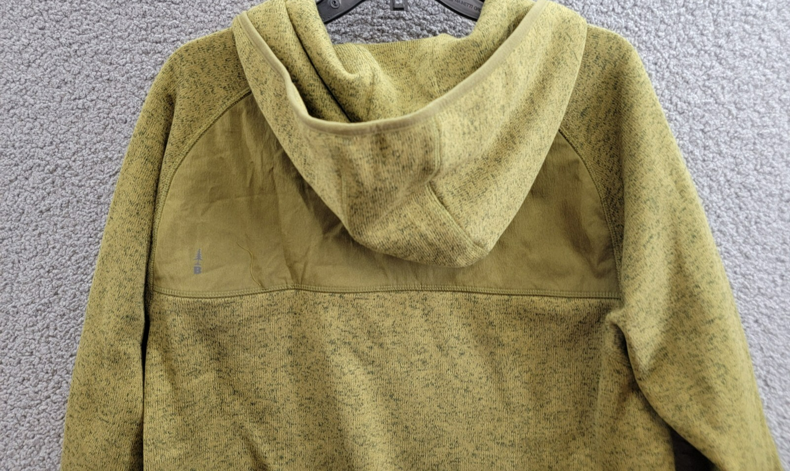 BASS OUTDOOR Regular-Fit Mixed-Media 1/4-Snap Hoodie Men's L Fir Green Heather - Picture 12 of 17
