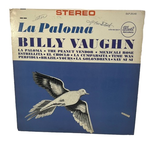 Billy Vaughn And His Orchestra ‎~ La Paloma ~ Vinyl LP Dot
