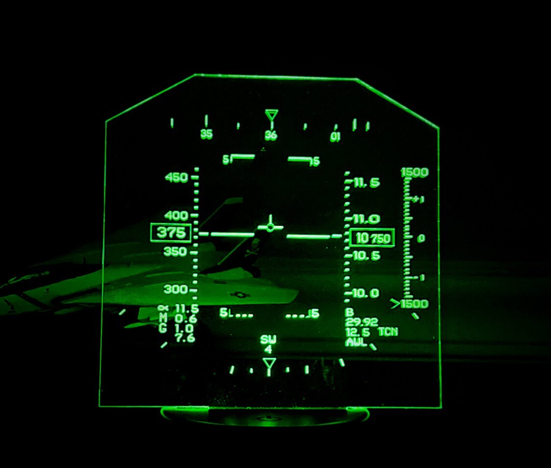 F14 Tomcat Heads Up Display -HUD- LED Light -Sign - Night Light-