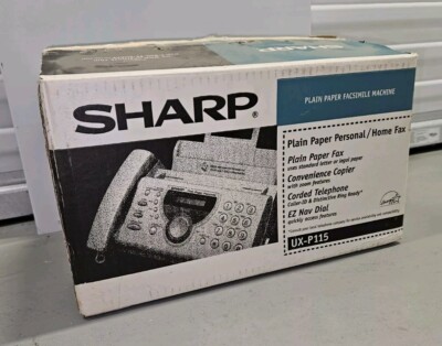 Sharp UX-P115 Plain Paper Fax Machine Phone Copier Facsimile Home Office NEW