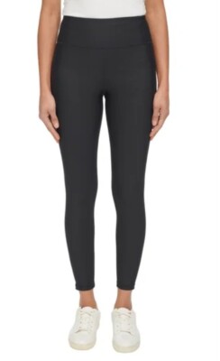 DKNY Women's High Waist Performance Legging Black Size M ( Waist 26 Inches ) NWT