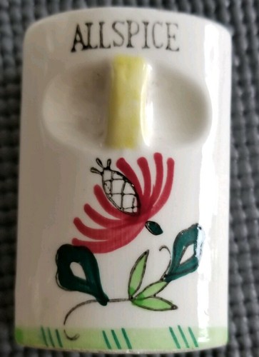 6 VINTAGE HAND PAINTED CERAMIC ROOSTER SPICE SHAKERS-MADE IN JAPAN-CORK STOPPERS