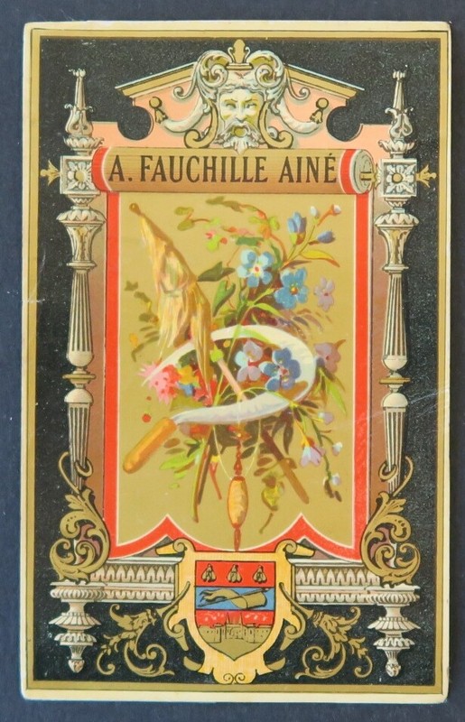 Ancienne Ã©Tiquette 1870 A Fauchille Aine   Thread Label Label 19