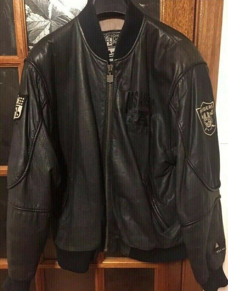 Men’s LA Raiders Sports Leather Jacket NFL Official Merchandise Full