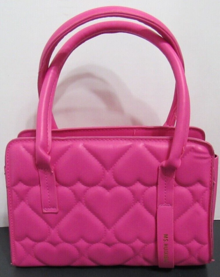 ☆EMIS☆ HEART QUILTED SHOULDER BAGPINK m1037_1334844 HEART QUILTED SHOULDER BAG-PINK - EMIS
