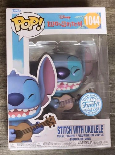 Funko pop! Stitch with Ukulele 10” Amazon.com: Funko Lilo & Stitch Stitch with Ukulele Diamond