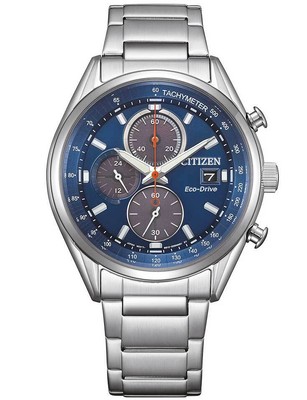 Pre-owned Citizen Ca0459-79l Mens Watch Eco-drive Chronograph 40mm 10atm