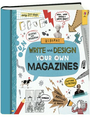 Usborne Write and Design Your Own Magazines By Sarah Hull Hardcover Brand New
