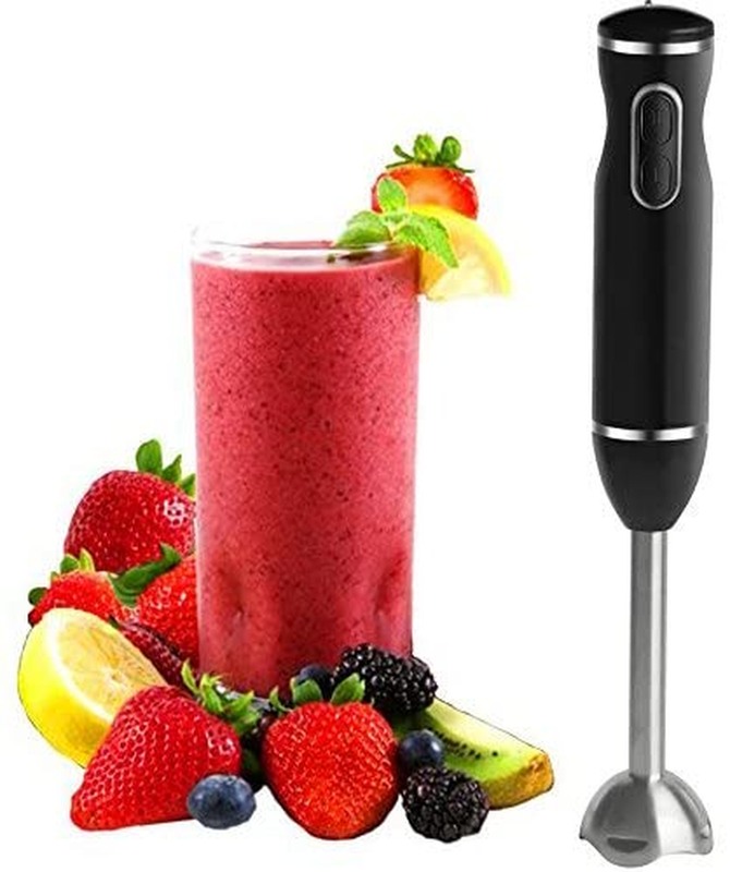 Hand Blender - with Egg Whisk, Powerful 300- Watt - Stick Blender, Hand Mixer Se