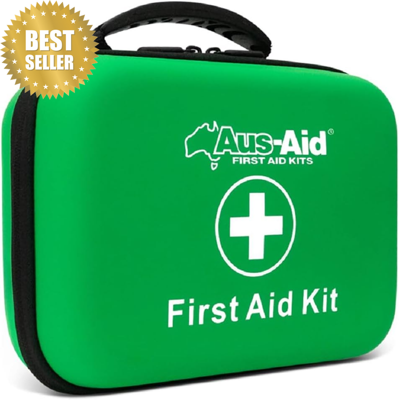 Compact Waterproof Hard Shell First Aid Kit for Home, Work, Travel, Camping | 22