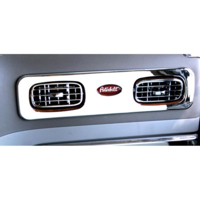 Passenger A/C Vent Outer Trim for 2006+ Peterbilt 379,389,388,387,386 - Chrome