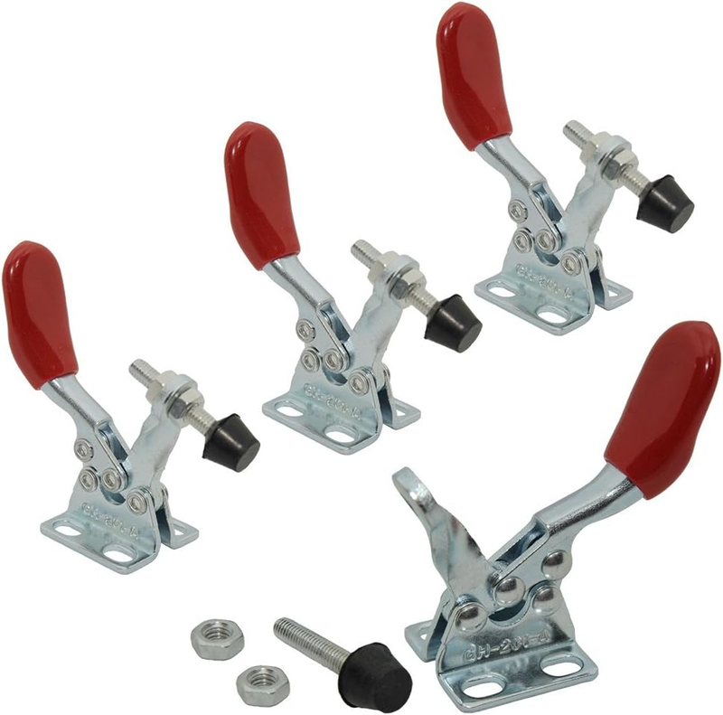 4PCS Toggle Clamp 201A Hand Tool 60 Lbs / 27Kg Holding Capacit...