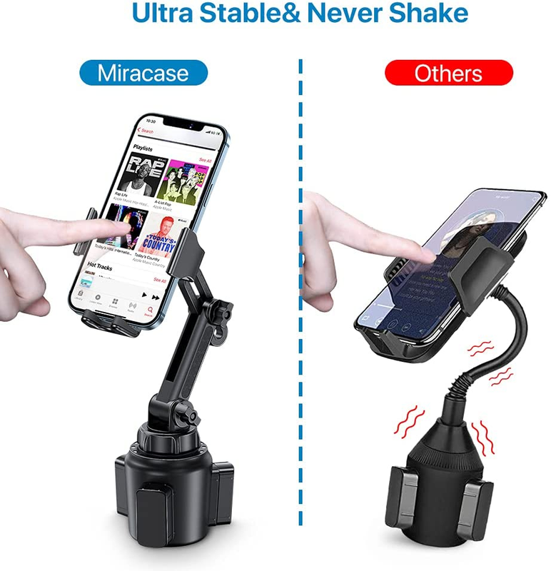 Cup Phone Holder for Car, Upgraded Adjustable Long Neck Universal Hands Free Car