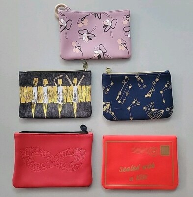 Ipsy Glam Bags - Lot of 5 Cosmetic Makeup Bags Preowned