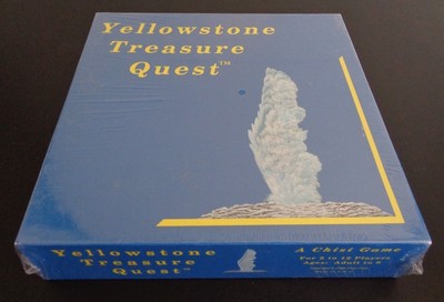 YELLOWSTONE TREASURE QUEST Board Family 1988 Party Game NEW Free Shipping SEALED