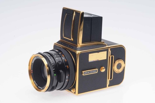 Hasselblad 500C/M 30th Anniversary Gold Kit w/80mm,A12 Back,WL              #293