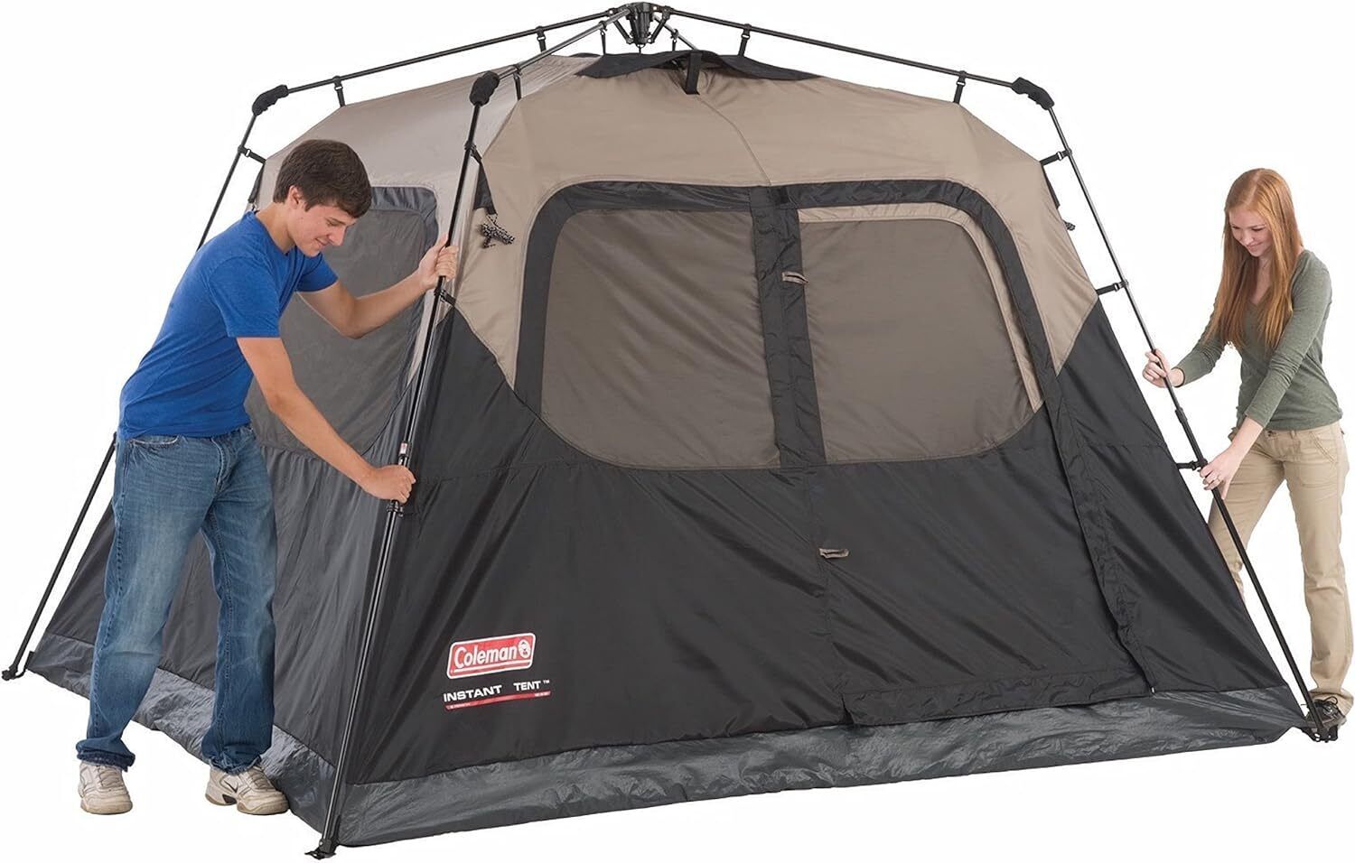 ::Camping Tent Instant Setup Weatherproof Hiking Backpacking Rainfly 6-Person New
