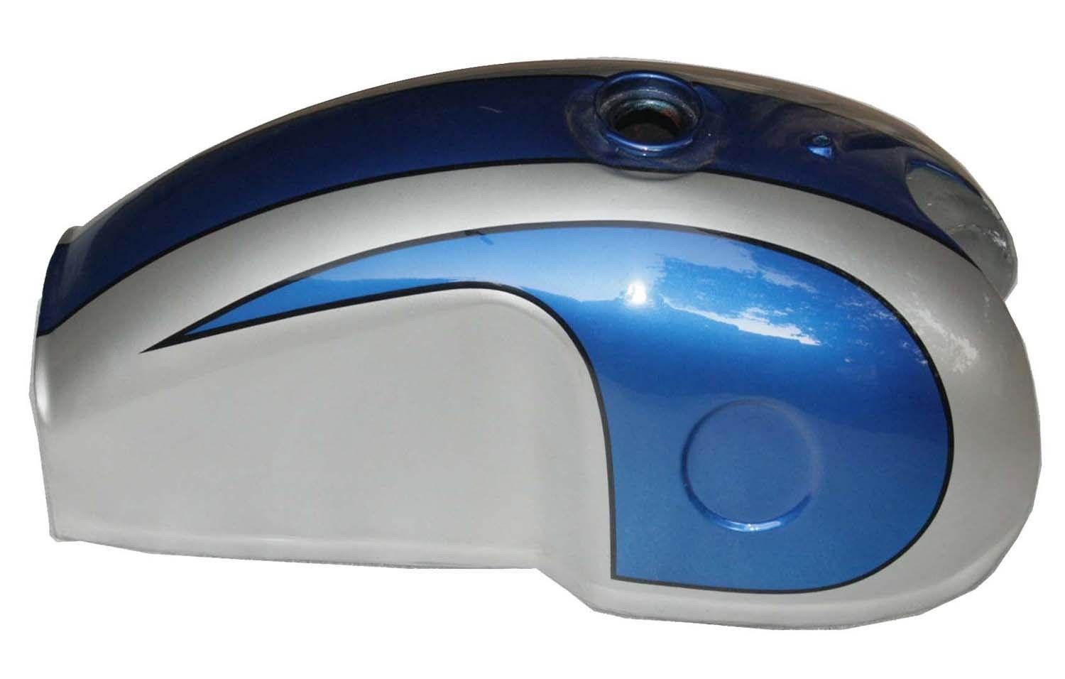 Benelli Mojave Cafe Racer 260 360 Blue Silver Petrol Fuel Gas Tank With Cap  