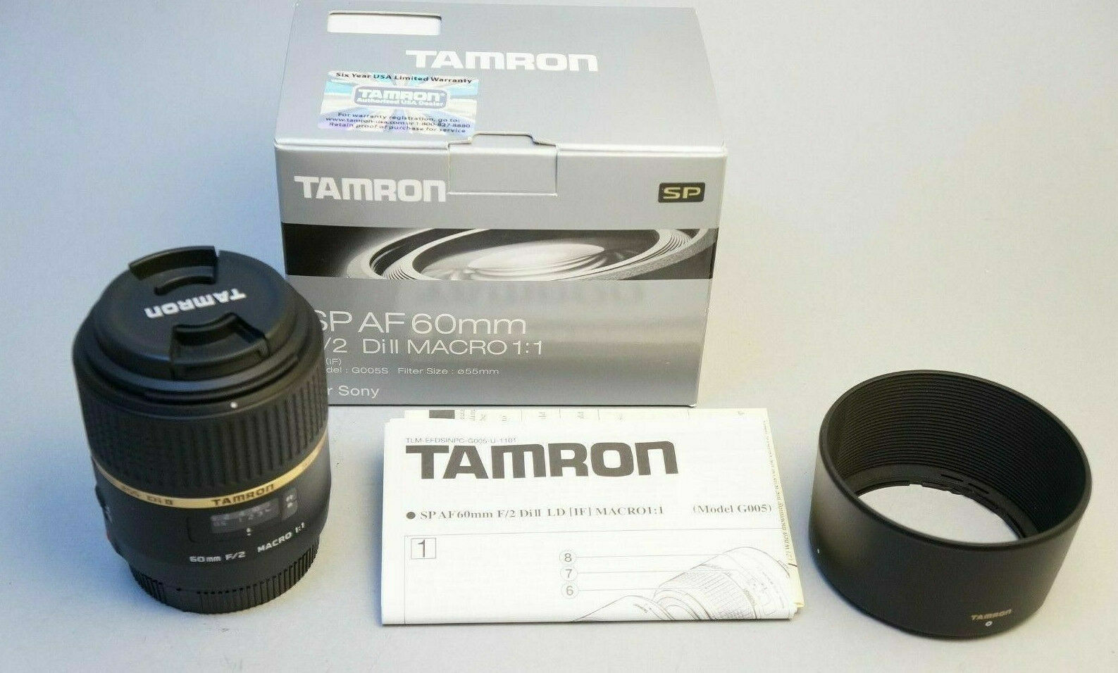 タムロン SP AF60mm F/2 Di II MACRO 1:1（G005） Tamron SP AF60mm F/2 Di II MACRO 1:1 For Sony (G005s