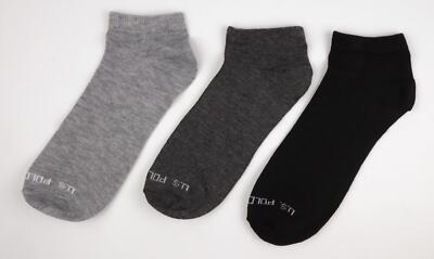 Mens Low Cut Socks Moisture Control US Polo Association Sport Sock Pack of 10