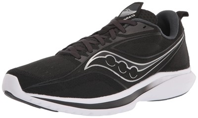 Мужские кроссовки Saucony Kinvara 13, черный/серебристый, 11,5 D, средний США, Black/silver