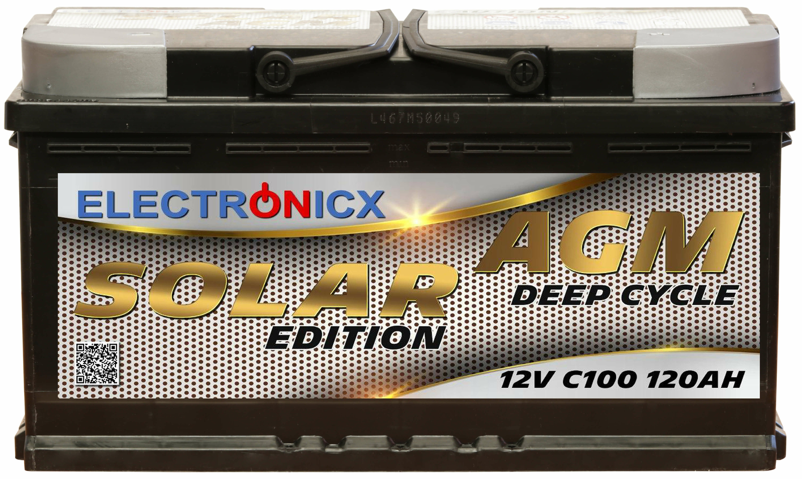 Electronicx Solar Edition Batterie AGM 120AH 12V Solar Versorgung Solarbatterie