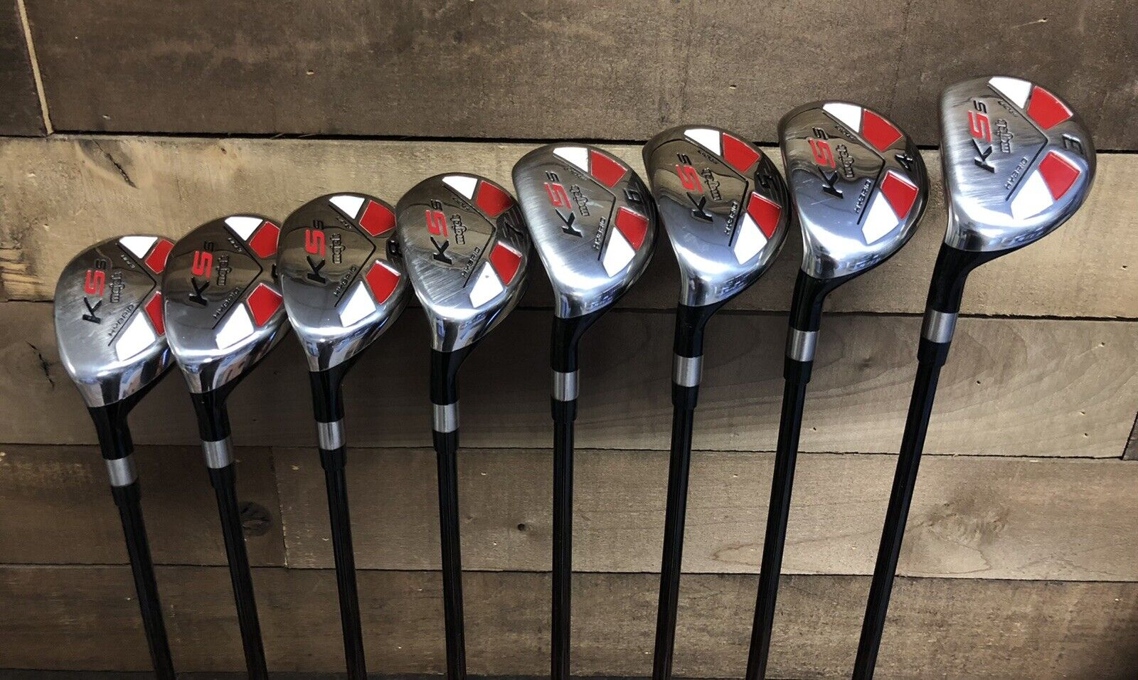 USED LEFT HANDED Majek Golf Clubs Senior Mens Hybrid Set #3
