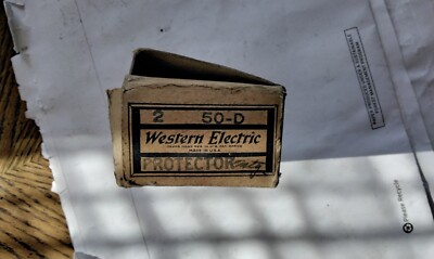Vintage Western Electric Protector 50-D ''NOS''