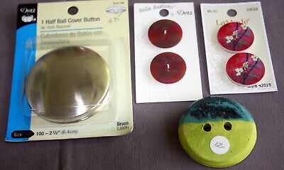 Lot of Sewing/Decorative Buttons - LaMode, Dritz, Handmade New
