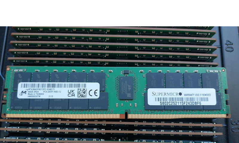 12x 64gb 2933mhz Ddr4 Ecc-R Ram FÃ¼R Supermicro 2029p-Cirt (Super X Llopi-Nt)