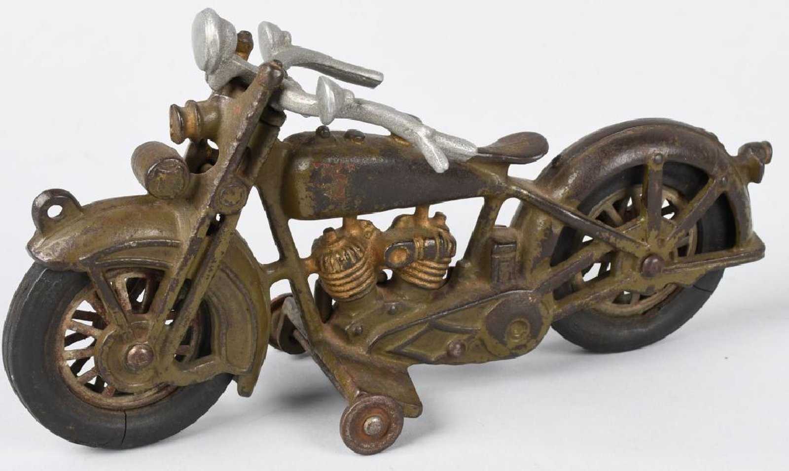 1930's HUBLEY HARLEY DAVIDSON SOLO GREEN MOTORCYCLE 9