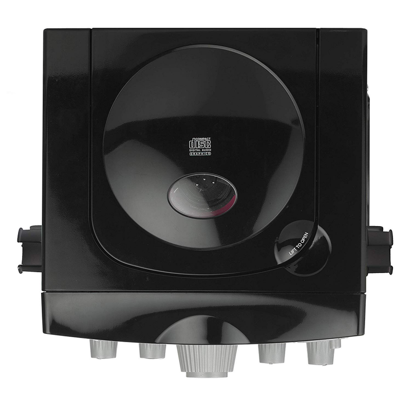 Singing Machine SML385UBK Bluetooth Karaoke System with LED Disco Lights, CD+G,