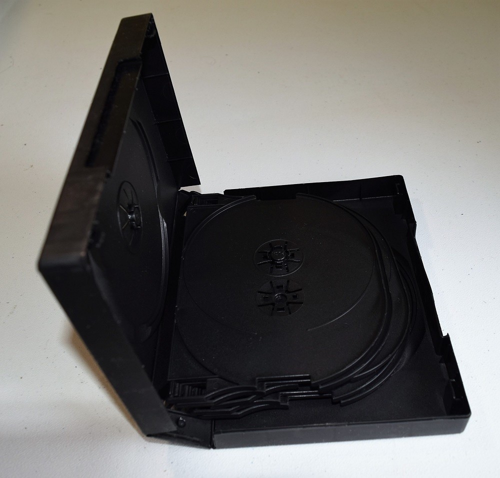 3 Multi 10 Disc CD DVD Black Movie Cases