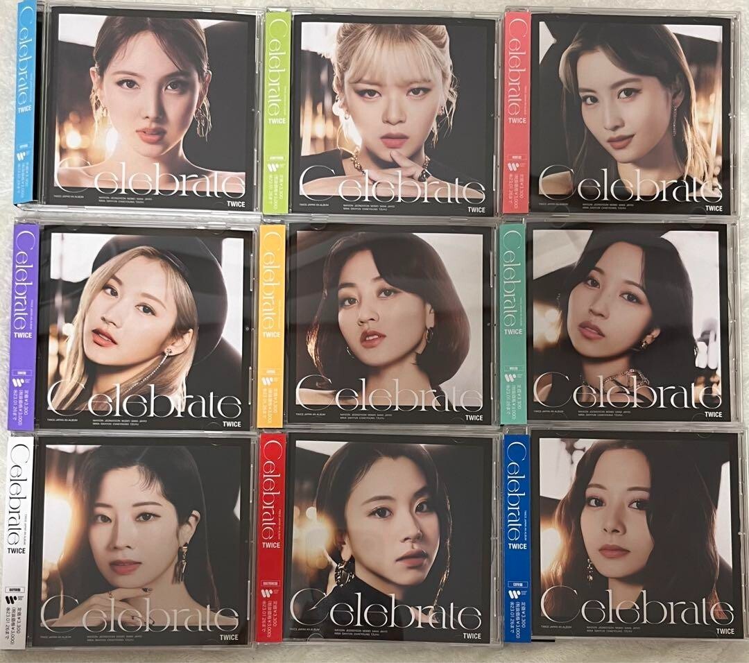 TWICE Celebrate 4th Album 9枚セット TWICE JAPAN 4TH ALBUM - CELEBRATE – SubK Shop