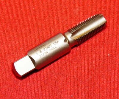 1/8'' -27 NPT Irwin 1902 ZR Pipe Tap Thread Cutting or Cleaning USA Carbon Steel