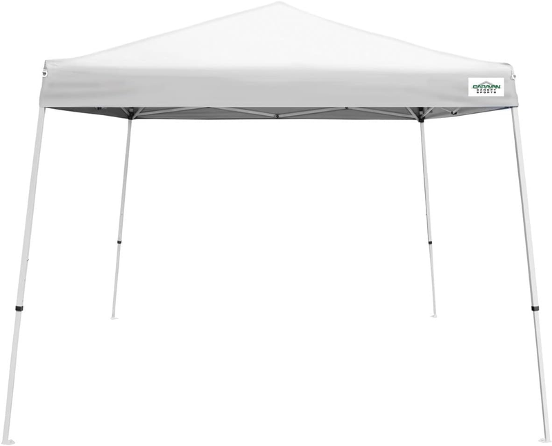 Kit 8' X 8' White, 42.25 Sq. Ft Of Shade, Slant Leg,