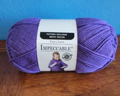 DEASTASH Loops and Threads Impeccable Yarn Color EGGPLANT Acrylic NEW