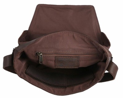 ASHWOOD LEATHER ASHWOOD LEATHER MENS MONTI MEDIUM MESSENGER BAG - BROWN
