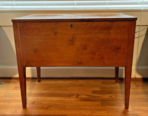 Kentucky Sugar Chest, Solid Cherry, Handmade Franklin County Early 1800s