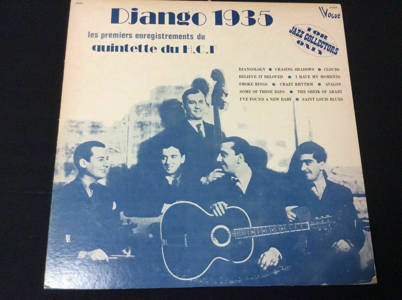 vogue レコード DJANGO REINHARDT DJANGO 1935 JAPAN vinyl LP VOGUE YX-4039