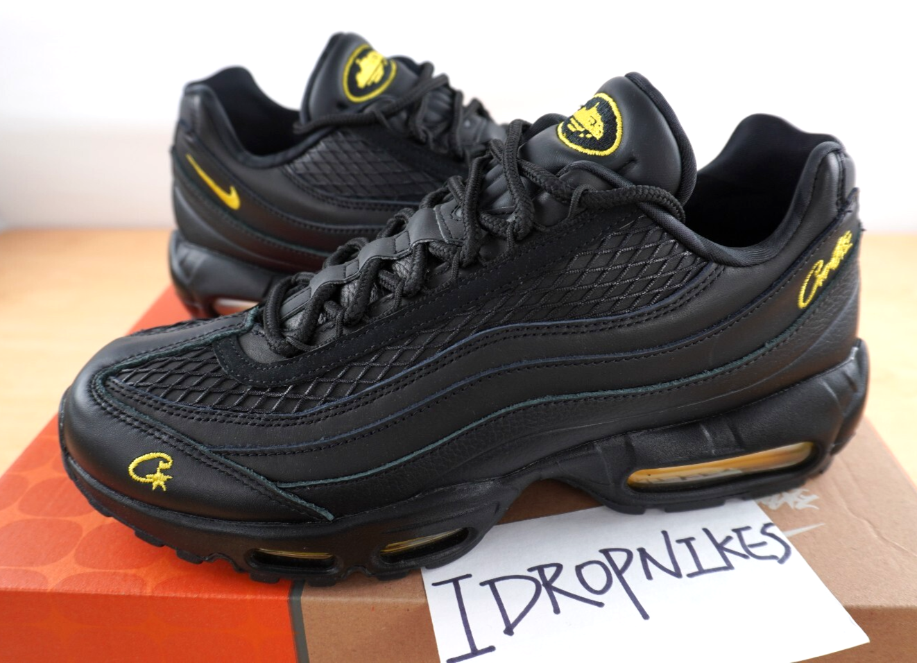 靴 Corteiz x Nike AirMax 95 HoneyBlack 30cm Nike Air Max 95 Corteiz Honey Black Men's - FB2709-003 - US