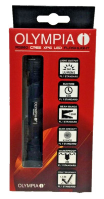 Olympia RG260 CREE XPG LED Flashlight, 260 Lumens, 4 Modes, 65H Runtime