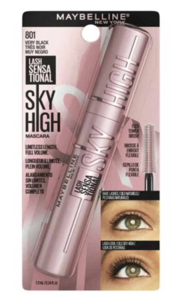 Maybelline Sky High Mascara Volumizing Lengthening Very Black 801 Maybelline Sky High Mascara Volumizing Lengthening Very Black 801
